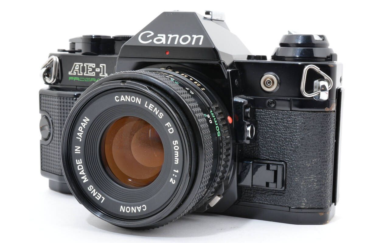 キヤノン Canon AE-1 PROGRAM ボディ ブラック FD 50 mm F 2 L 53 6575