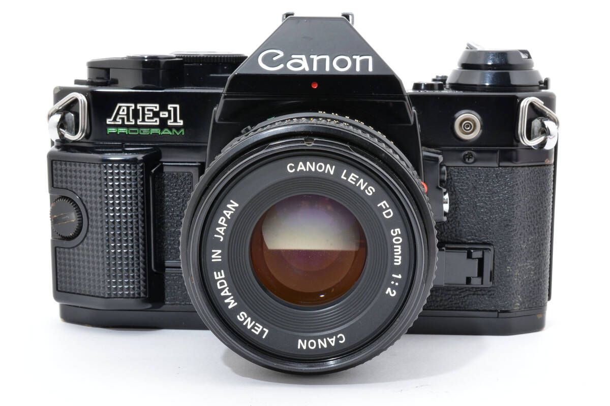 キヤノン Canon AE-1 PROGRAM ボディ ブラック NEW FD 50mm F2 L53 6575