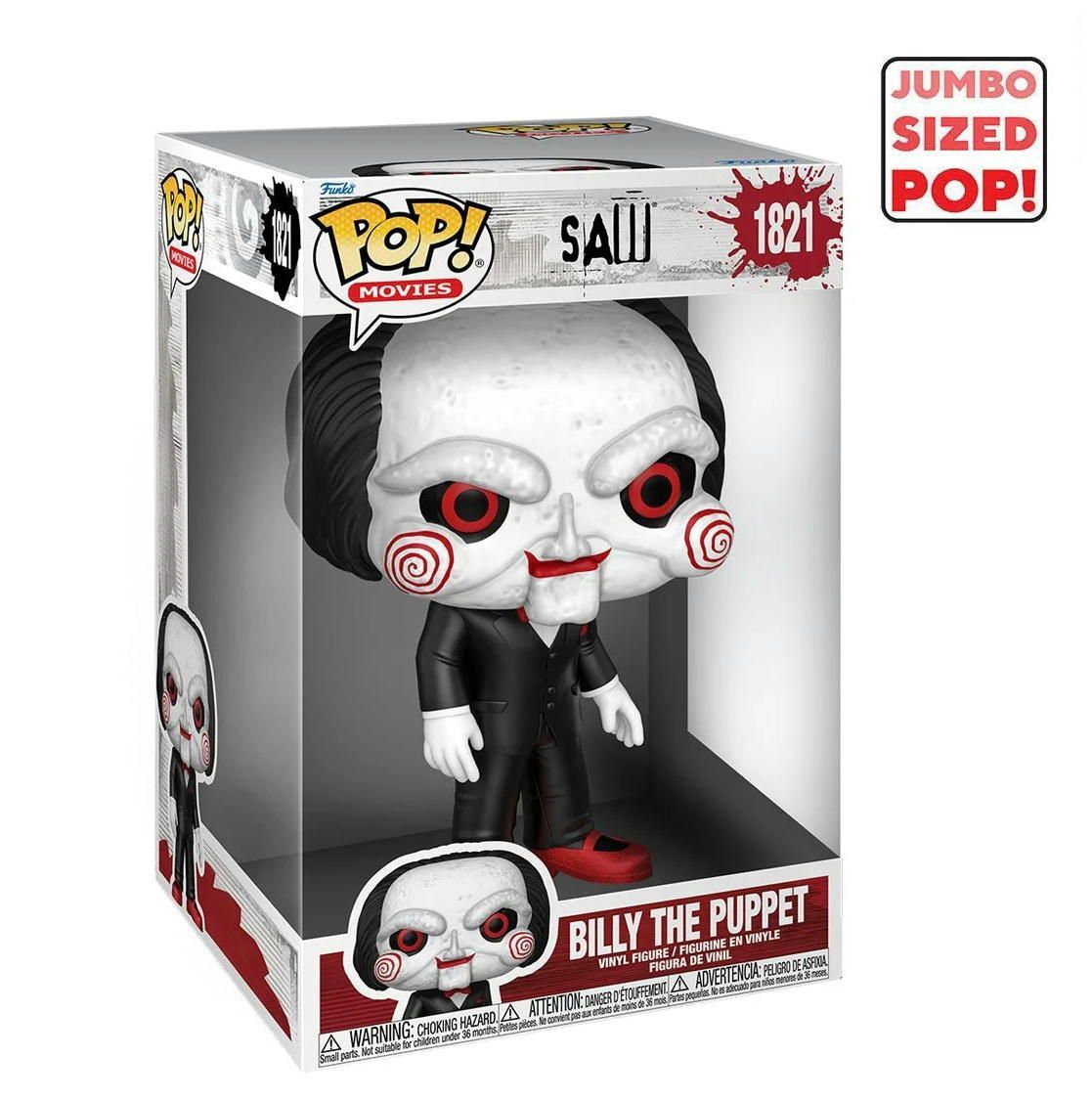 ソウ ビリー フィギュア Saw Billy the Puppet Jumbo 10-Inch Funko Pop!