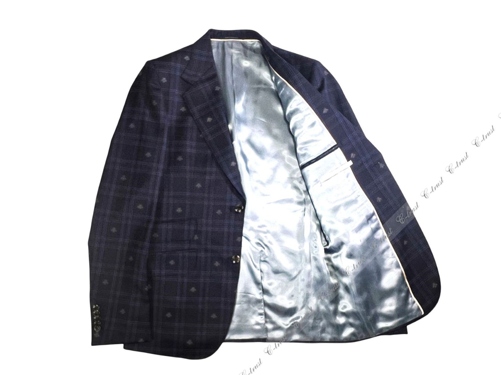 GUCCI グッチ スーツ セットアップ ジャケット JK 蜂 BEE チェック