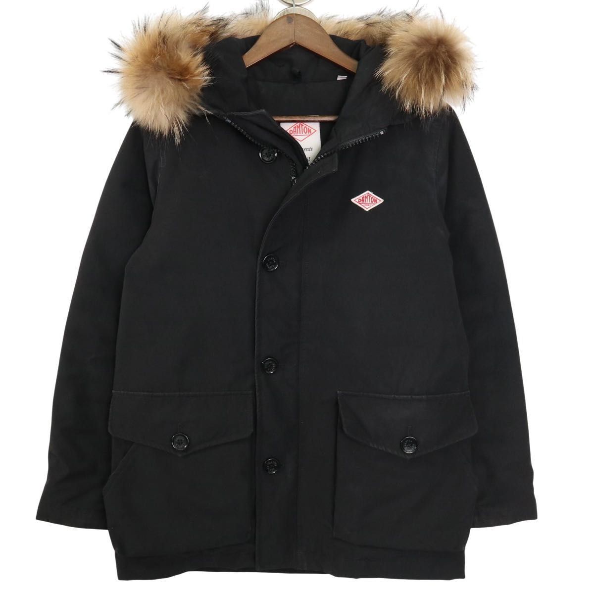 人気】DANTON ダントン タッサー ダウンジャケット ブラック 黒 36