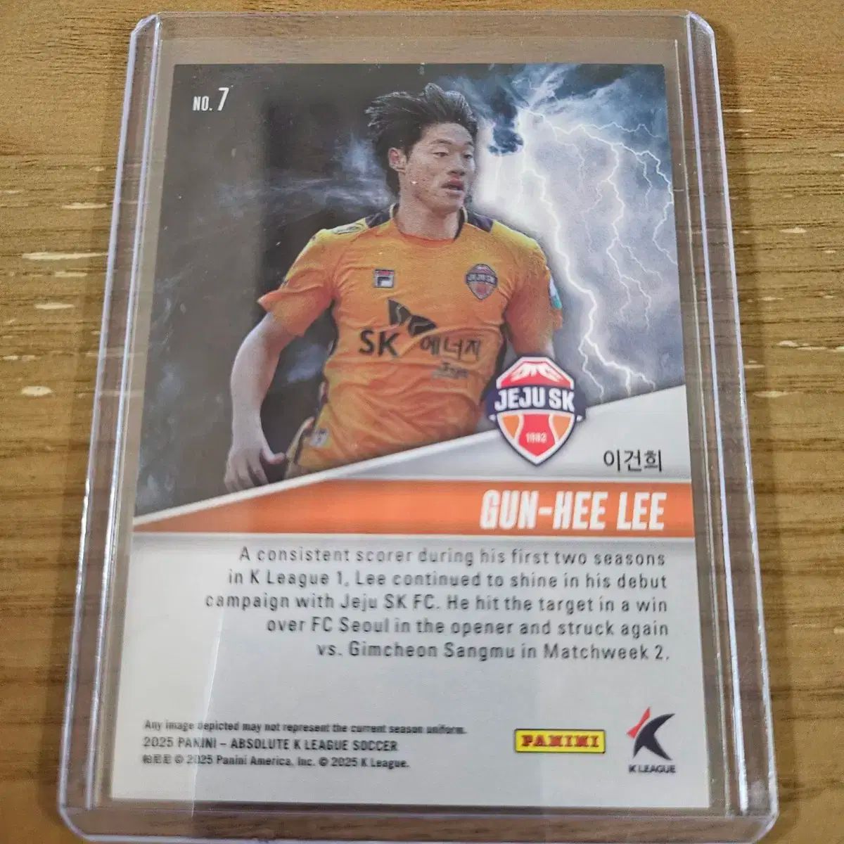 2025 パニーニ アブソリュート Kリーグ イ ゴニ ストーム チェジュ