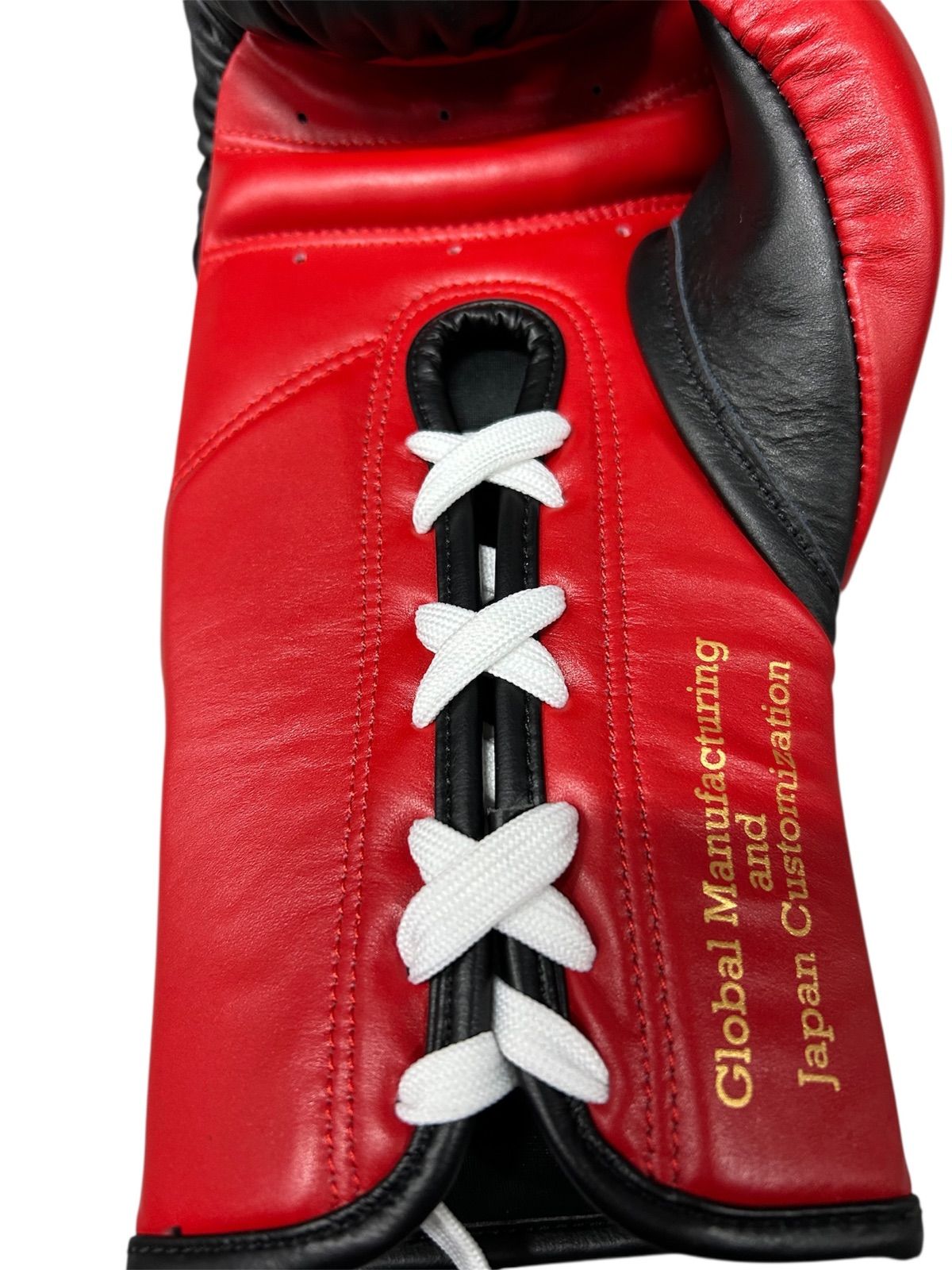 GRIT RED GOLD LOGO 紐式 ボクシンググローブ 本革製 - メルカリ