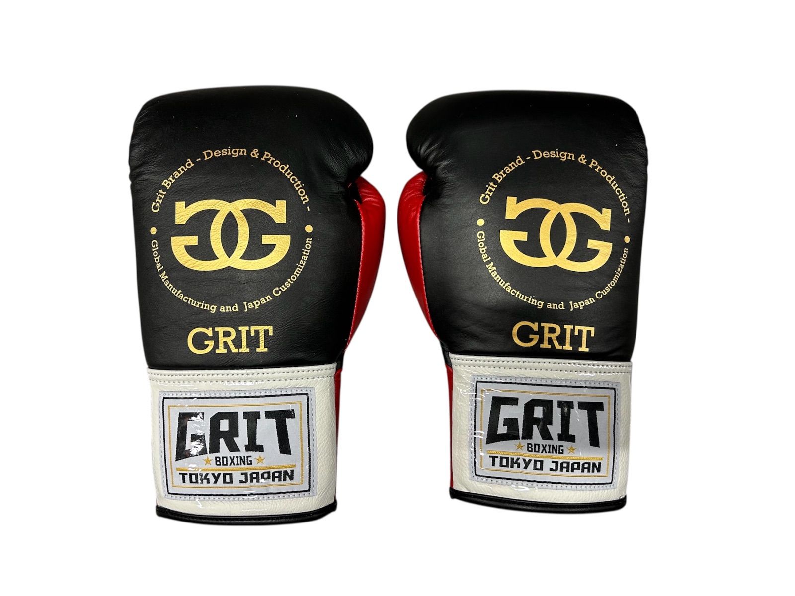 GRIT RED GOLD LOGO 紐式 ボクシンググローブ 本革製 - メルカリ