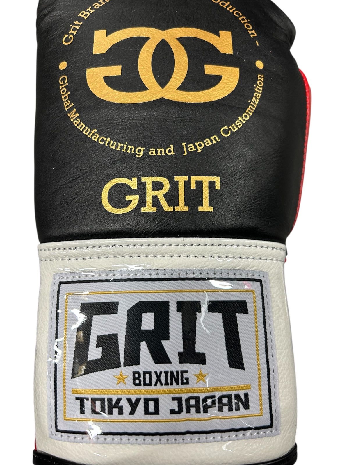 GRIT RED GOLD LOGO 紐式 ボクシンググローブ 本革製 - メルカリ