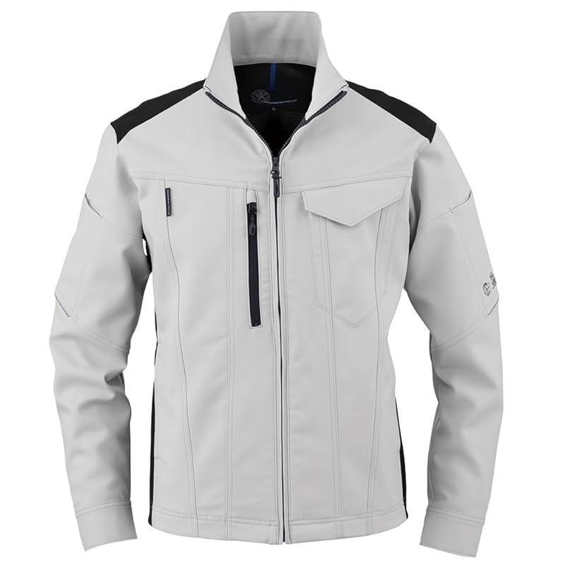 彡 コーコス信岡 AE-9160 BOTTLE TECHR エコ ストレッチブルゾン シルバー チャコール 3L