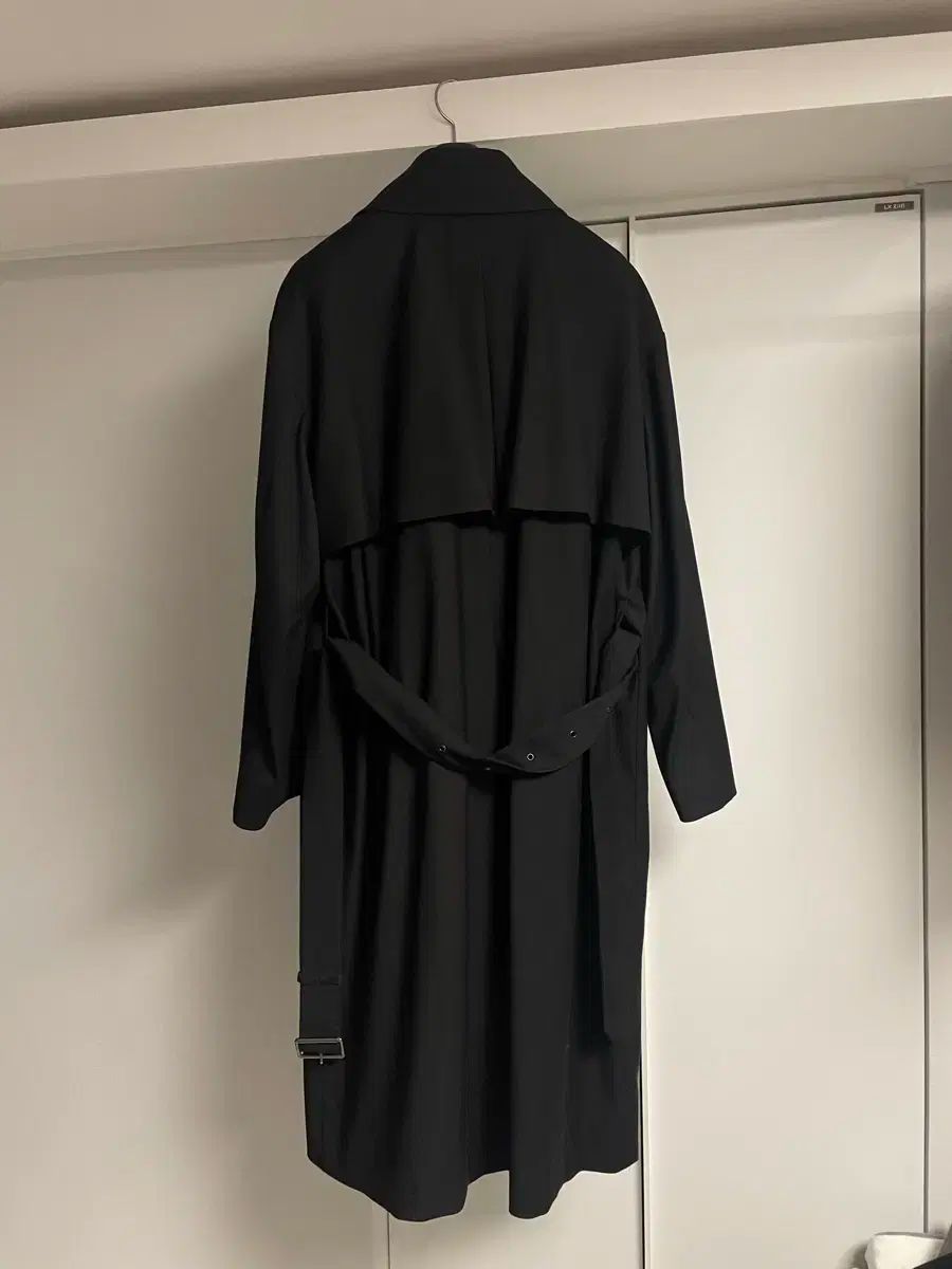 M ジュアンオム オーバーサイズ トレンチ コート ブラック
