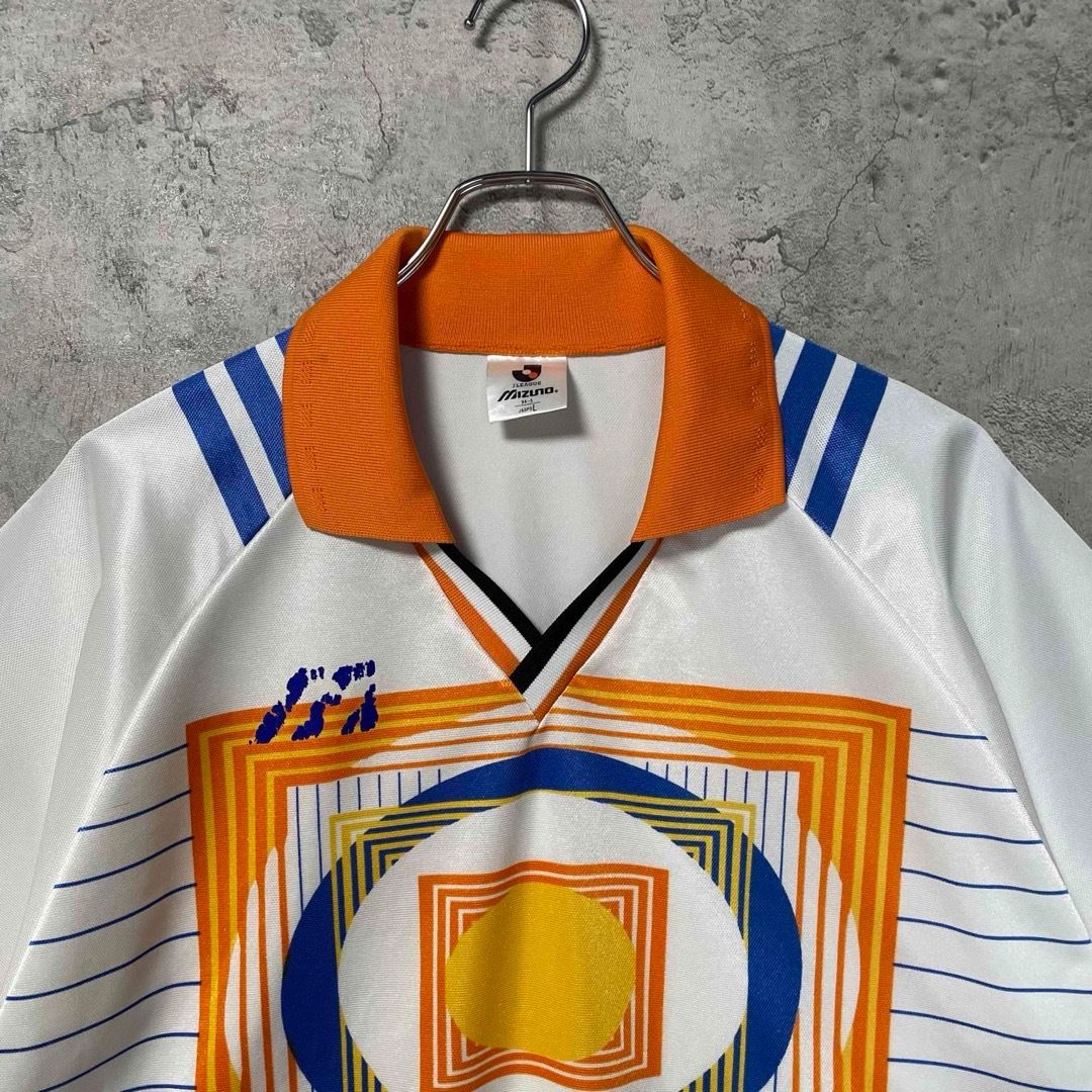 激レア 90s ミズノ 清水エスパルス Jリーグ ユニフォーム 青腹巻 L