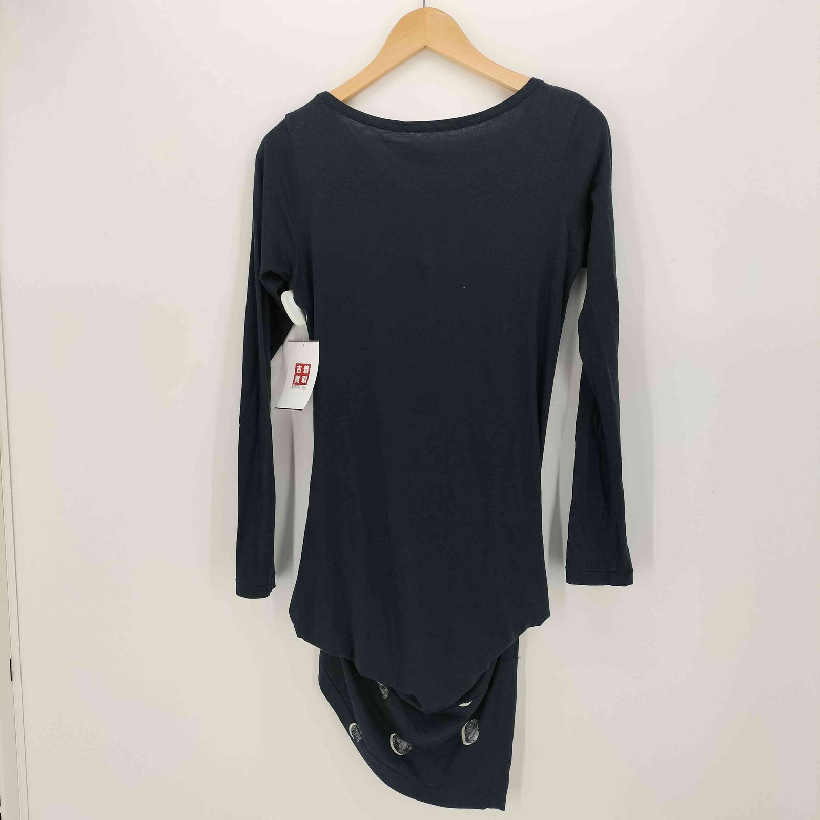 ヨウジヤマモトプリュスノアール YOHJI YAMAMOTO NOIR 18SS 月柄 変形デザイン シアー カットソー レディース JPN 2