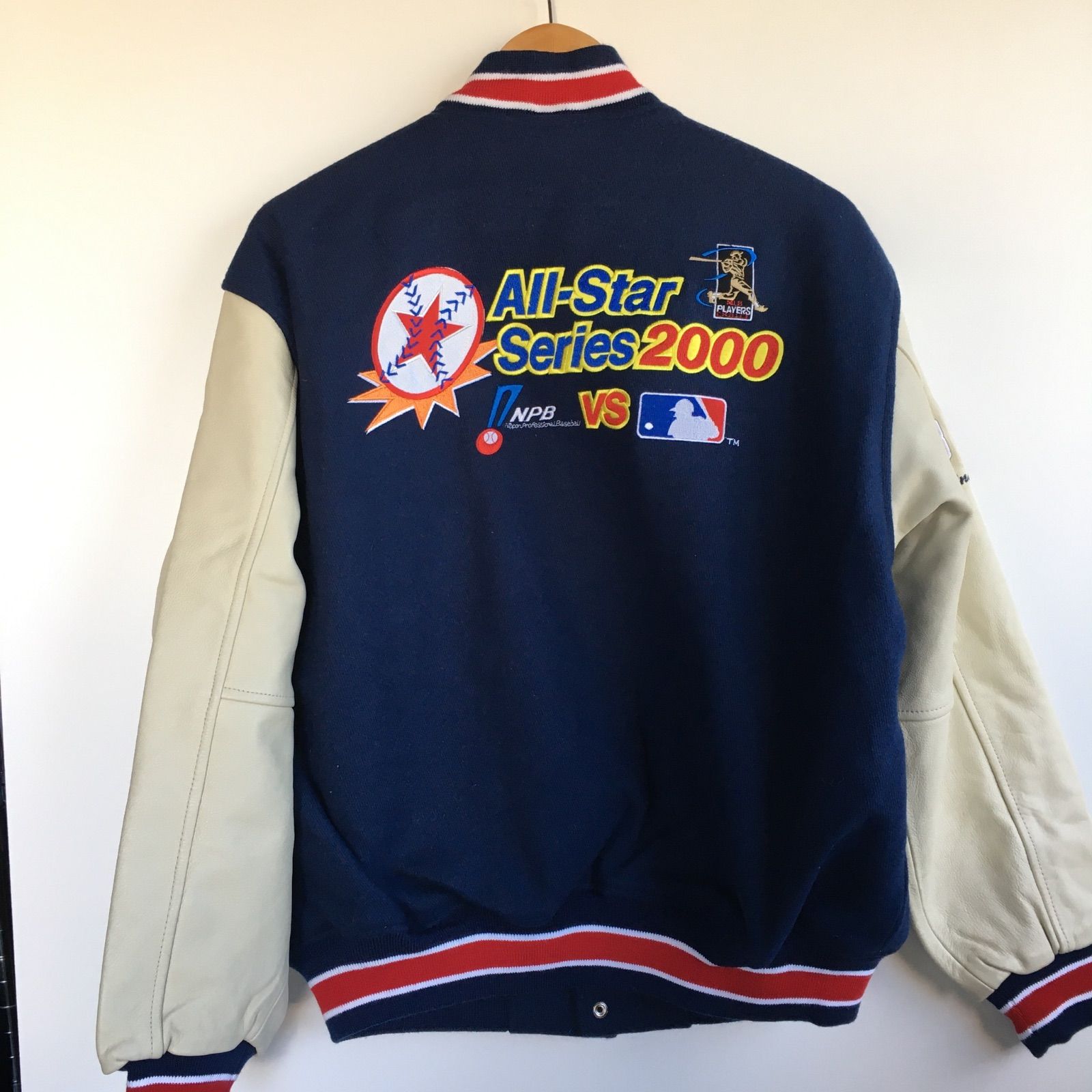 MLB オールスターゲーム アワードジャケット メジャーリーグ 2972202511120020 メンズ L ネイビー ホワイト