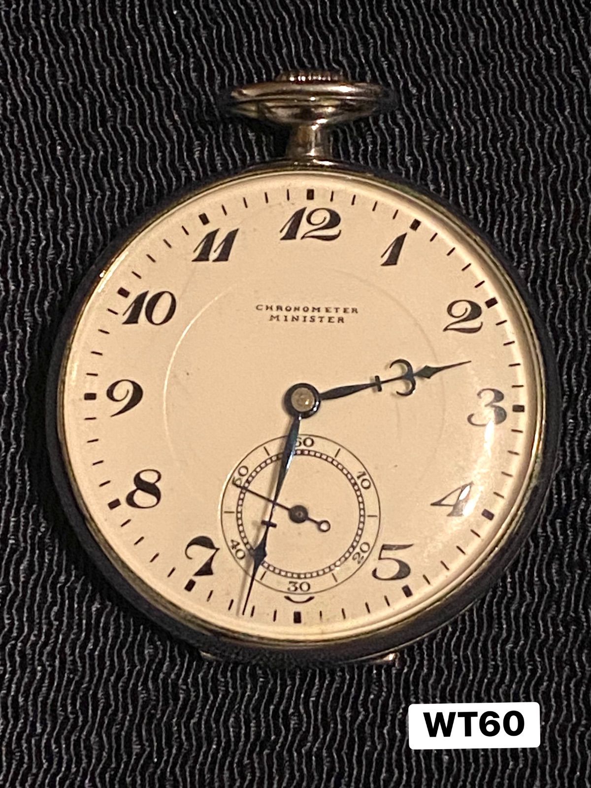 時計 稼働品 SEIKO セイコー 精工舎 クロノメーター ミニスター 懐中時計 手巻き アナログ WT 60