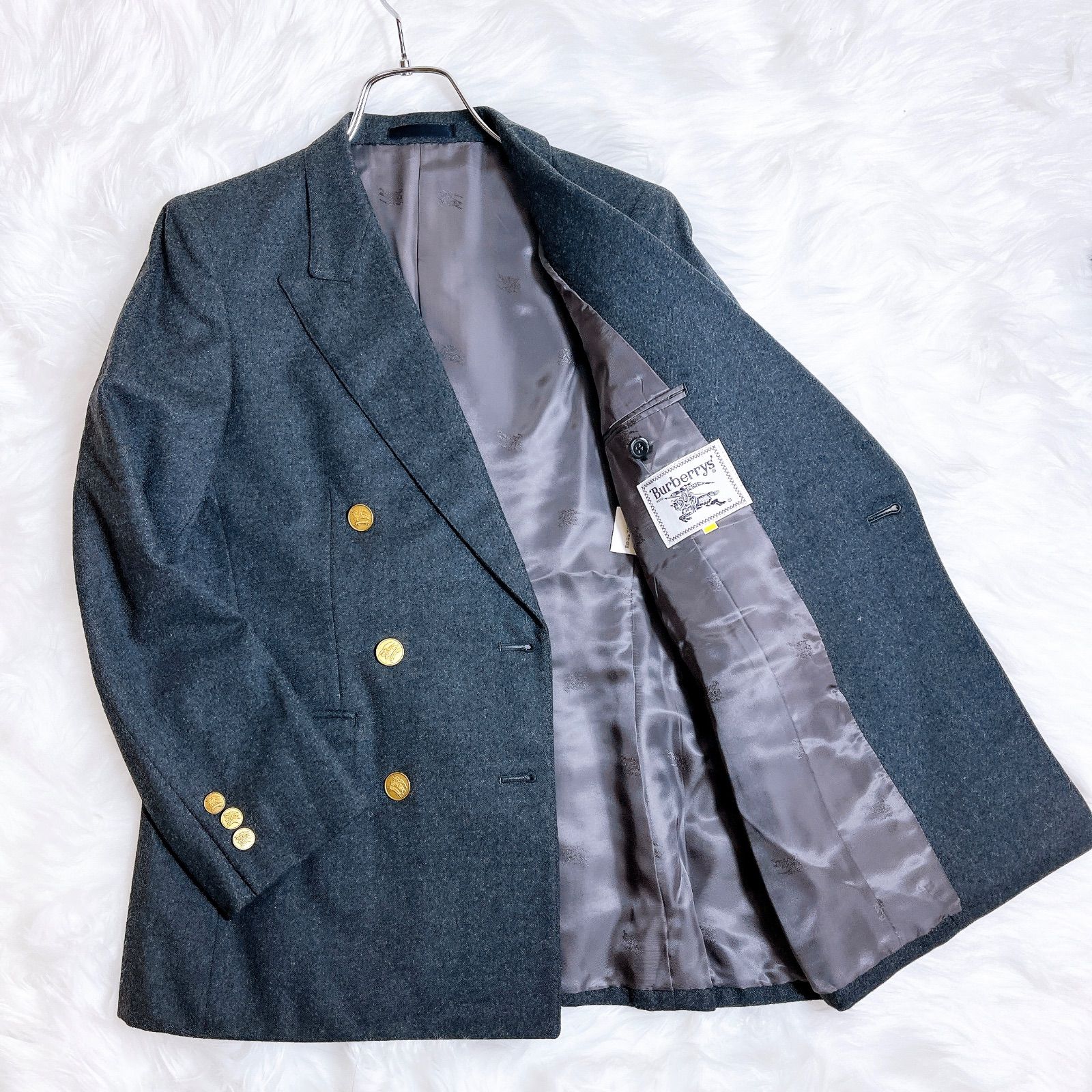 「Burberry ダブルブレスト金ボタンジャケット」 バーバリー ロンドン BURBERRY LONDON ダブル テーラードジャケット