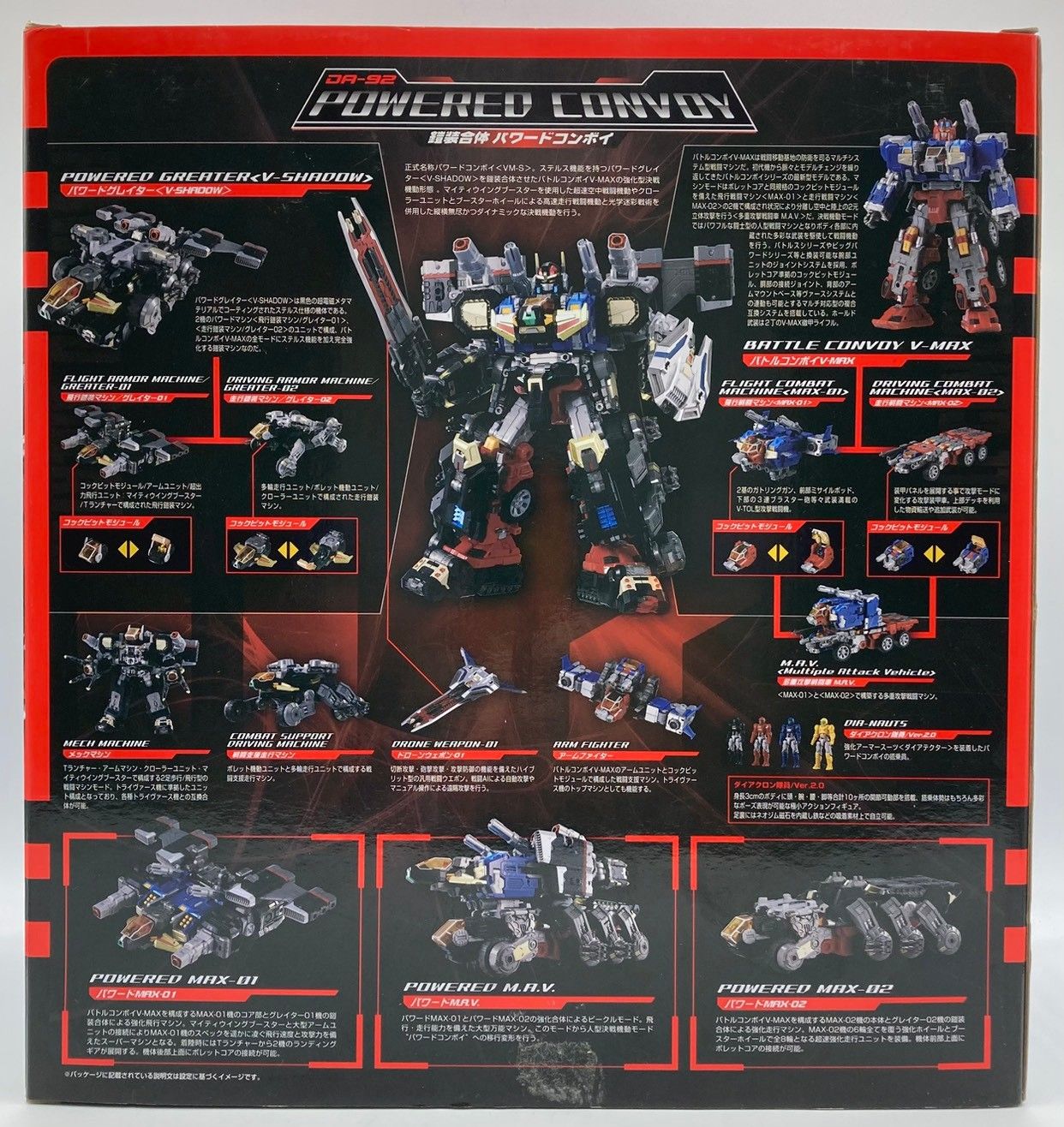 シール欠品】ダイアクロン DA-92 鎧装合体 パワードコンボイ