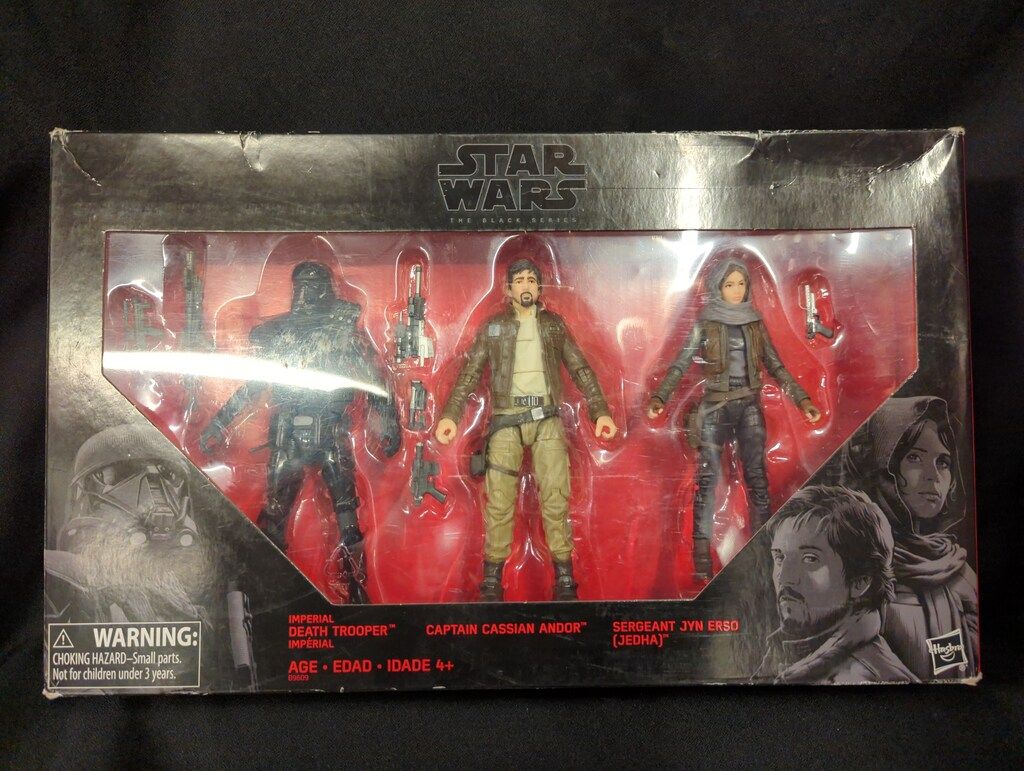 送料無料，限定SALE HASBRO THE BLACK DEATH TROOPER / CASSIAN ANDOR / JYN ERSO (JEDHA) 6インチ アメコミ