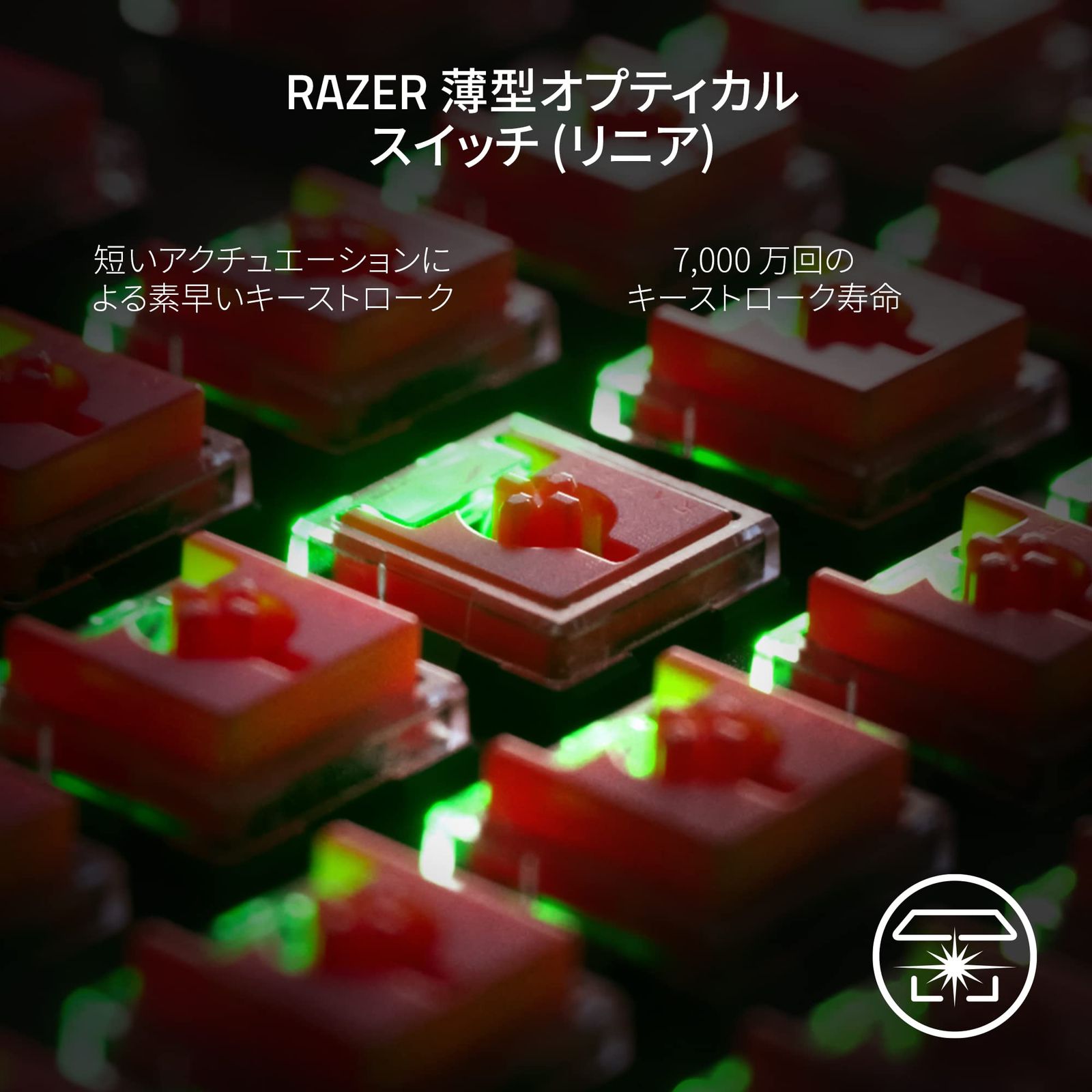 Razer レイザー DeathStalker V 2 Pro Tenkeyless JP White Edition Linear Optical Switch トップクラスのワイヤレス2 4 GHz Bluetooth 接続と薄型オプティカルスイッチを搭載し