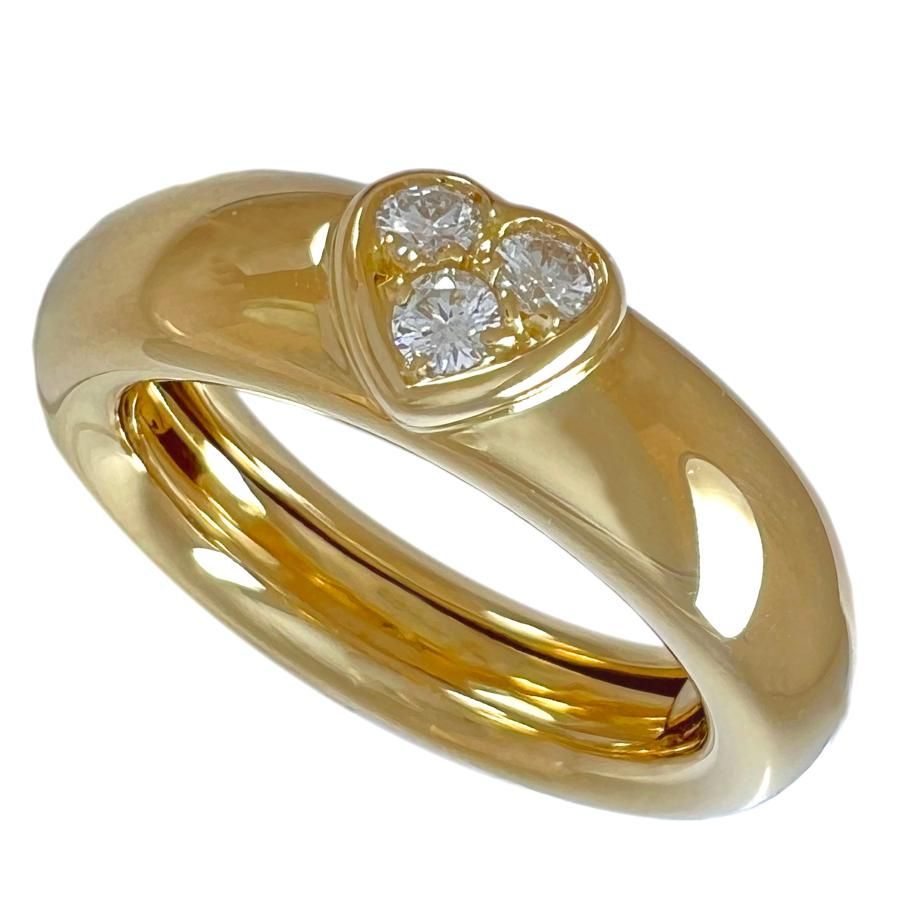 TIFFANY&Co. ティファニー リング フレンドシップ ダイヤ ハート 750 K18 YG イエローゴールド 8号 指輪