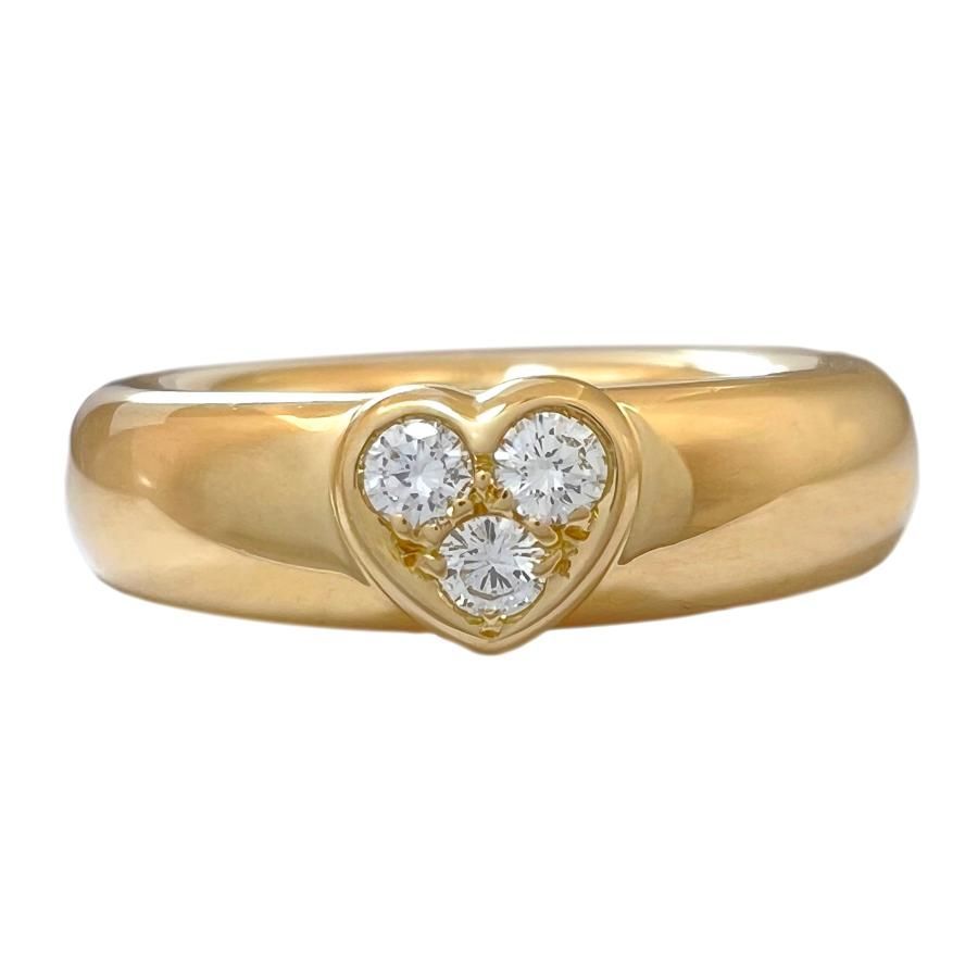 TIFFANY＆Co. ティファニー リング フレンドシップ ダイヤ ハート 750 K 18 YG イエローゴールド 8号 指輪
