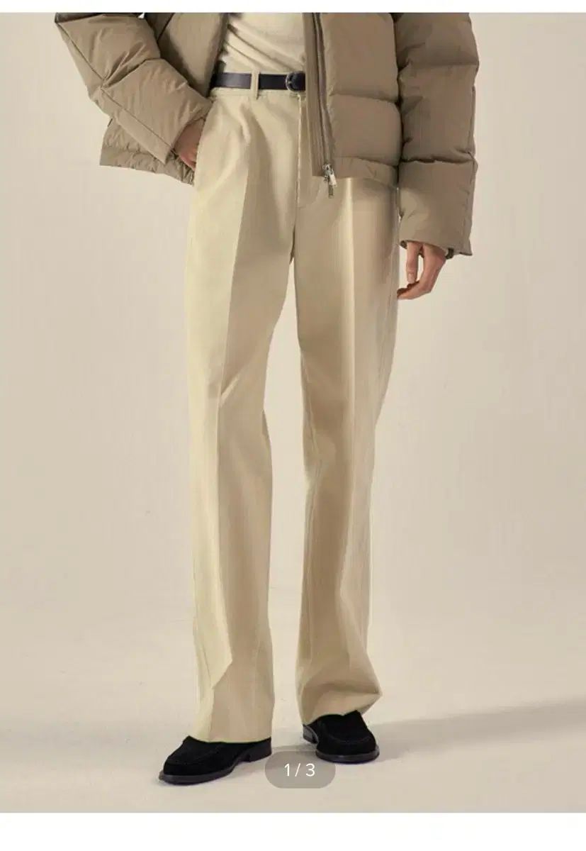 ファサードパターン コーデュロイ アイボリー ストレートパンツ レディーススラックス レディース冬スラックス