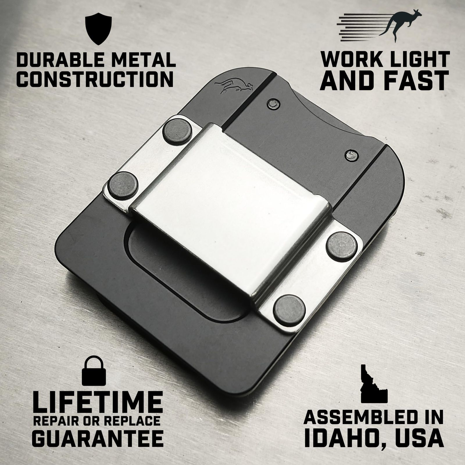 DriverMaster PRO Clip On Tool Belt Drill H er Simple Hook Holster for Cordless Impact Nailer Tape Measure or Any その他 脚立 はしご 足場 DIY 工具