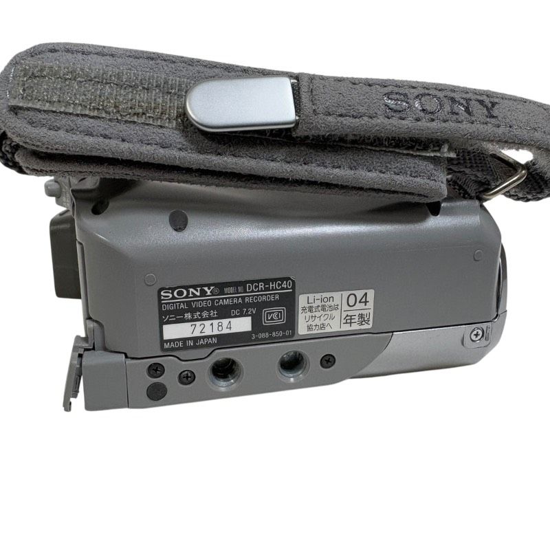 動作未確認】SONY ソニー DCR-HC40 MiniDV ビデオカメラ 本体のみ 通電