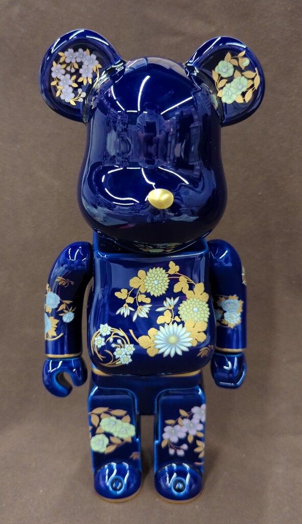 MEDICOM TOY BE RBRICK 有田焼 有田BE RBRICK 瑠璃花丸紋 400