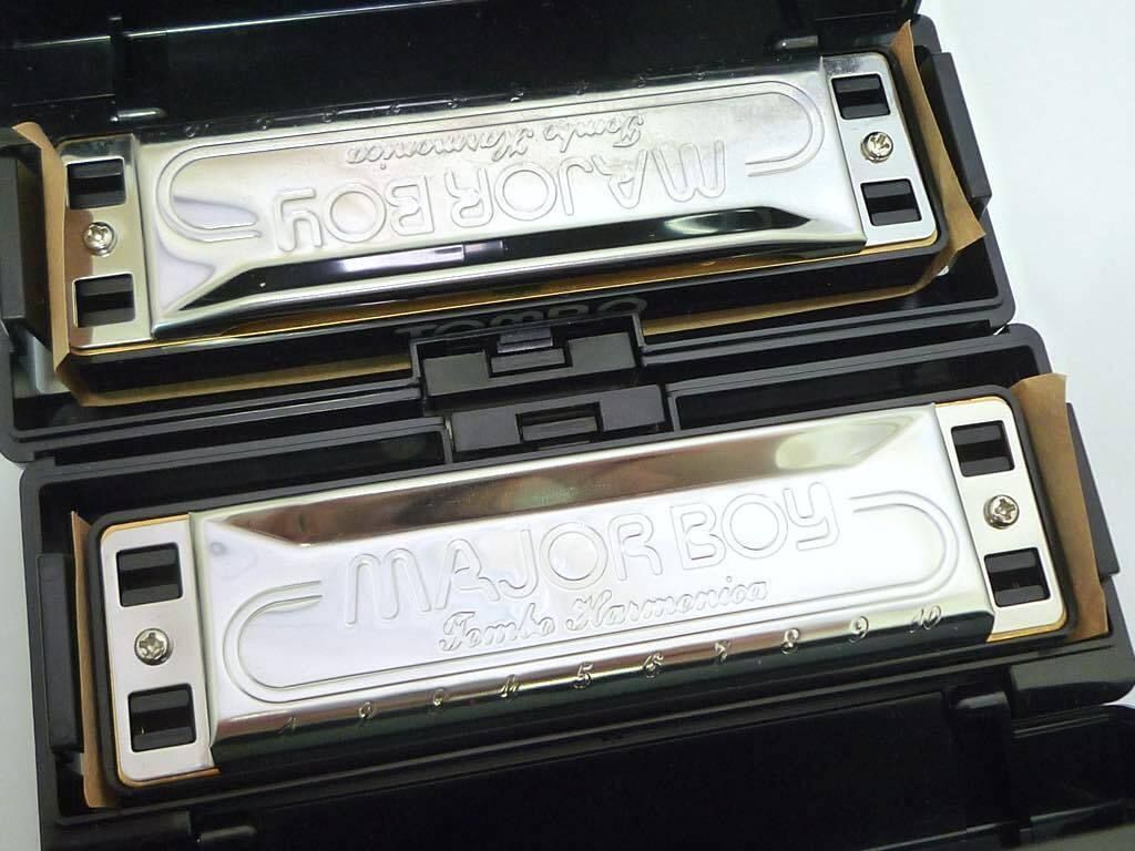 セット トンボ メジャーボーイ TOMBO 1710 F C 10ホールズ ハーモニカ ケース付き 箱 取説 お買得 必見