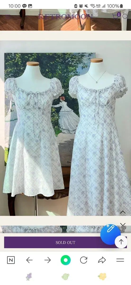 レトロ ムーン チェック ONE PIECE