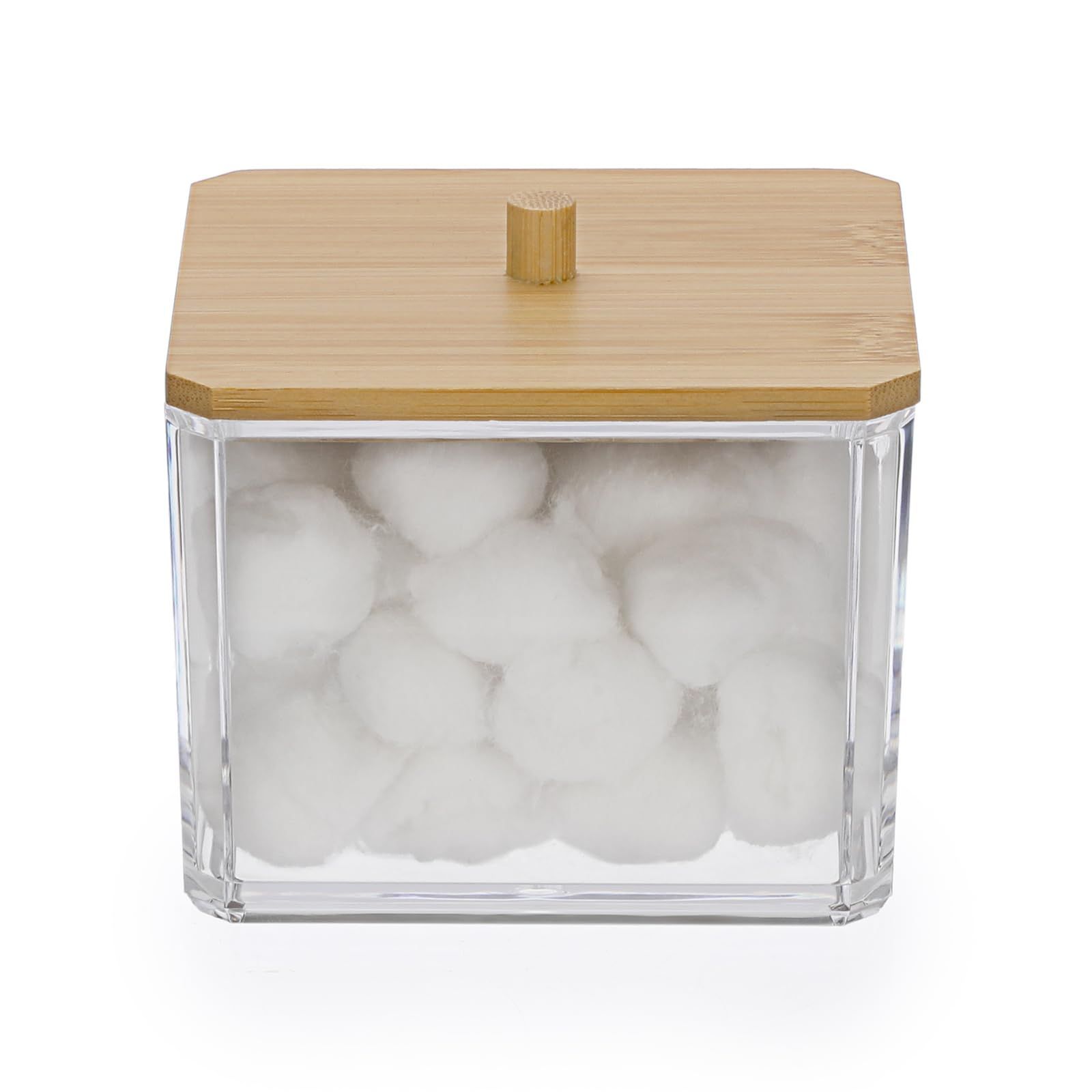 Sumnacon 綿棒収納ケース 透明綿棒ボックス 正方形 綿棒入れ Amazon｜Sumnacon 綿棒収納ケース 二段綿棒収納ボックス 透明綿棒