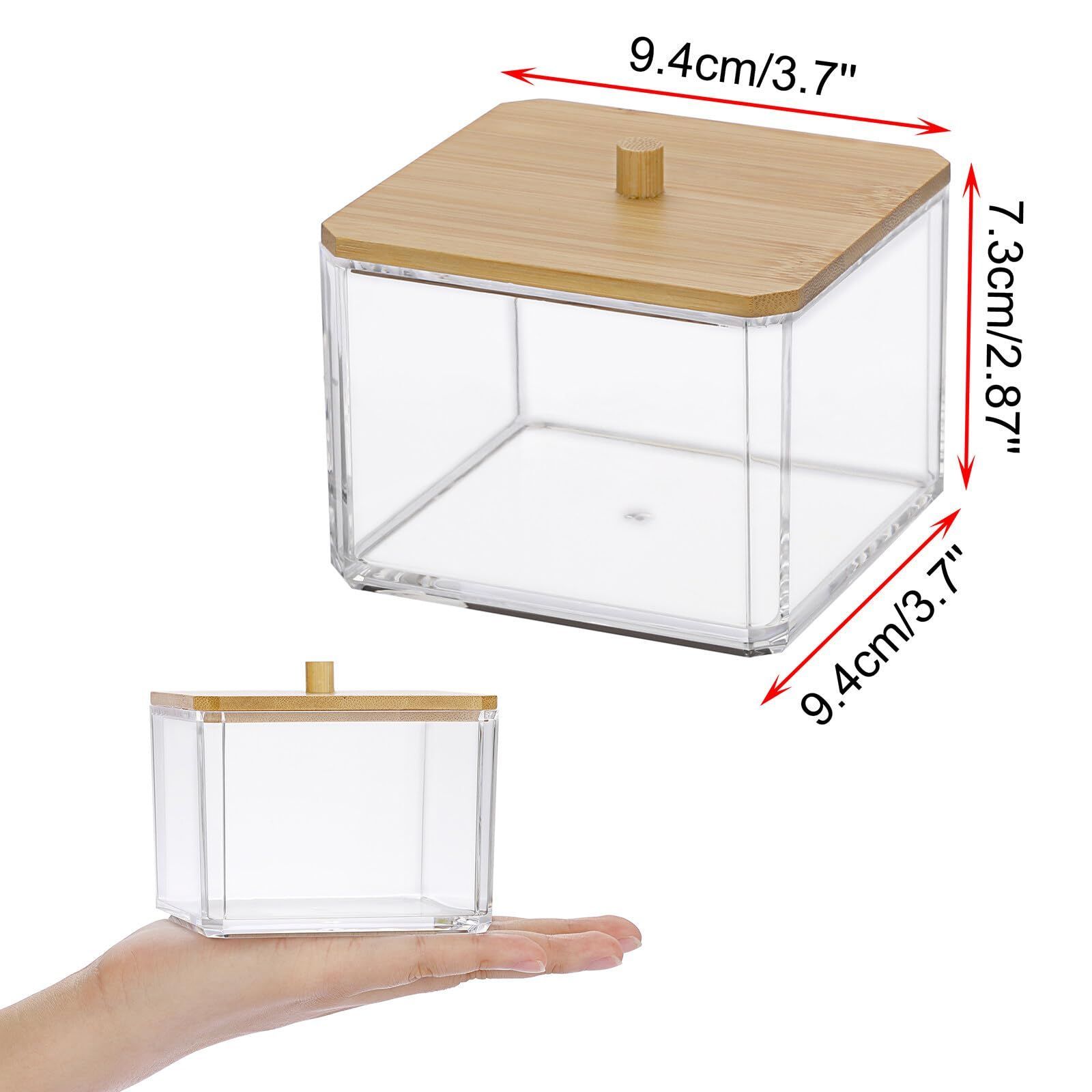 在庫セール】Sumnacon 綿棒収納ケース 透明綿棒ボックス デンタル