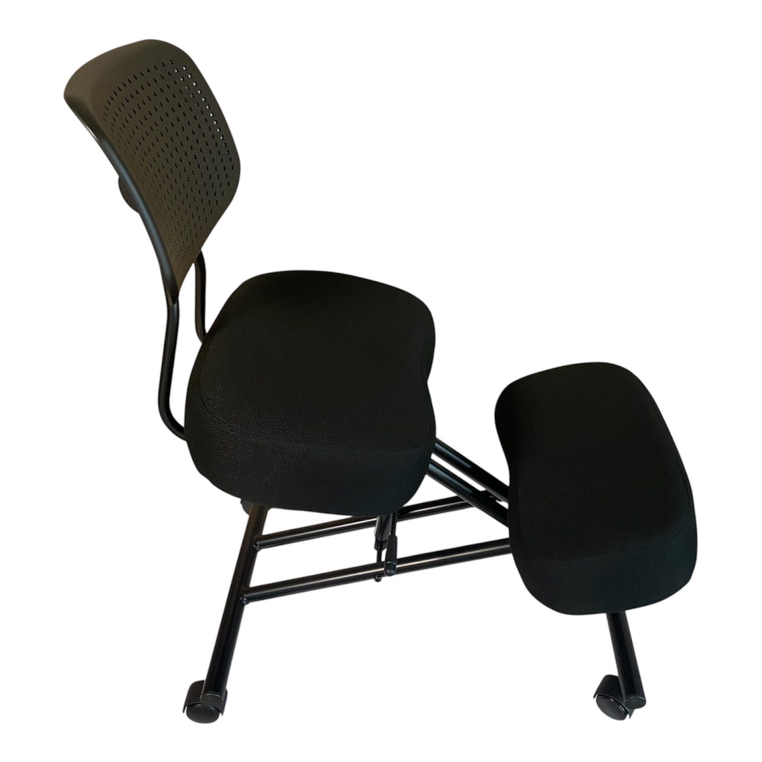 サンワサプライ ンスチェア 背もたれ付 腰痛対策 大人用 キャスター付き ブラック 150-SNCH 018 姿勢矯正用チェア