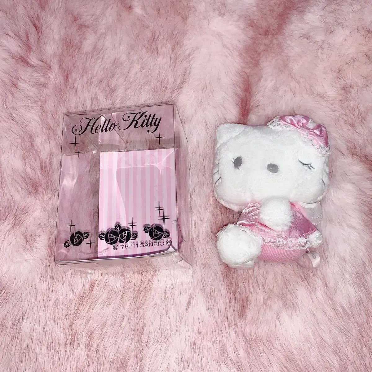 レトロキティー ぬいぐるみ キーホルダー