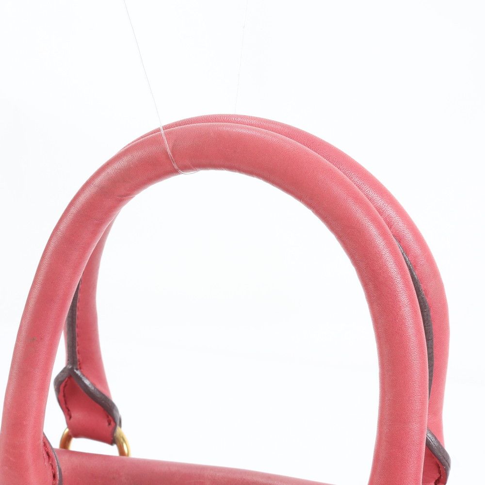 ミュウミュウ レザー ハンドバッグ トート 通勤 本革 ピンク おしゃれ A4 レディース EUM CZ8-4