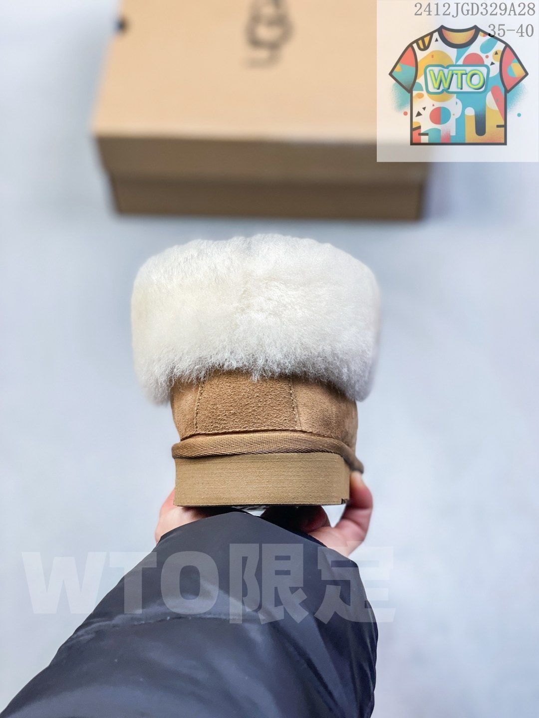 UGG レディース 防水スノーブーツ-WTO輸入-PGK 98 お手入れ簡単 ムートンブーツ 