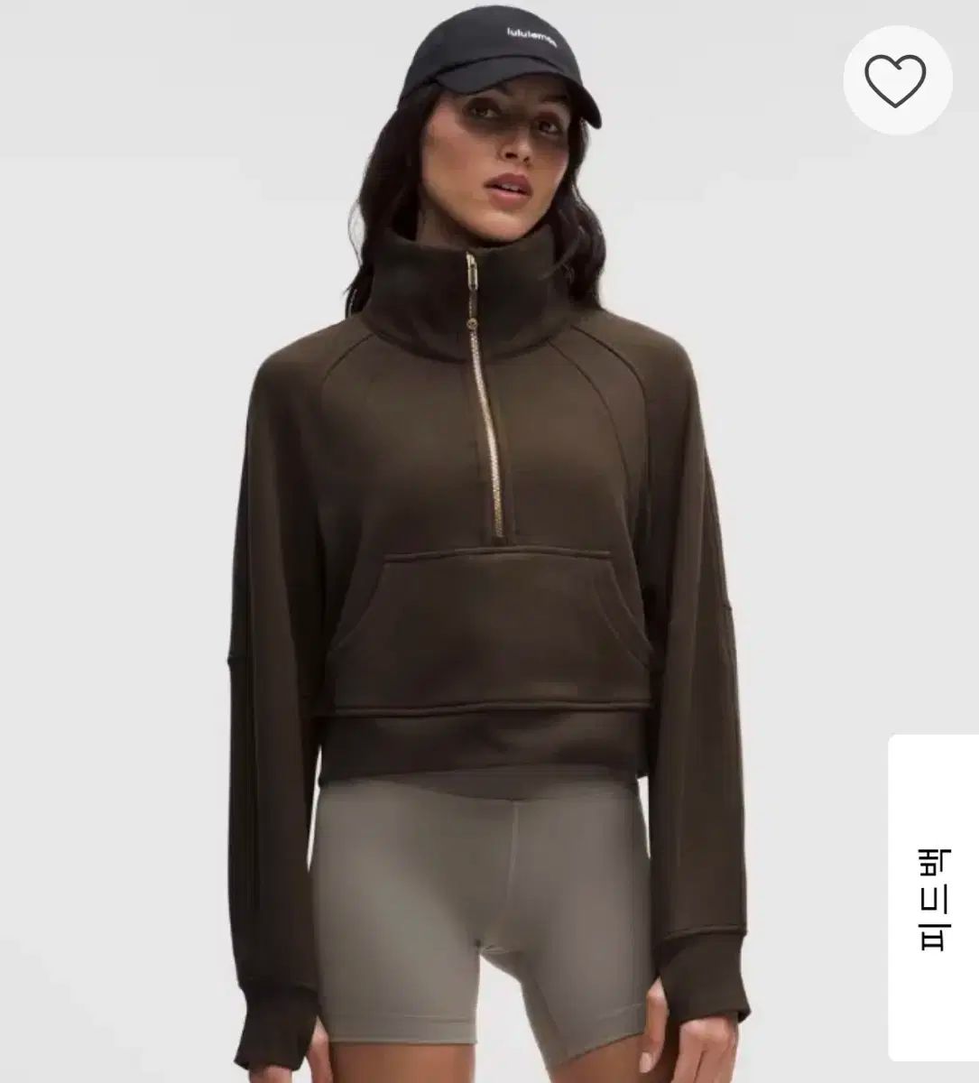 lululemon ルルレモン オーバーサイズド ファネルネック スキューバ ハーフジップアップ xs