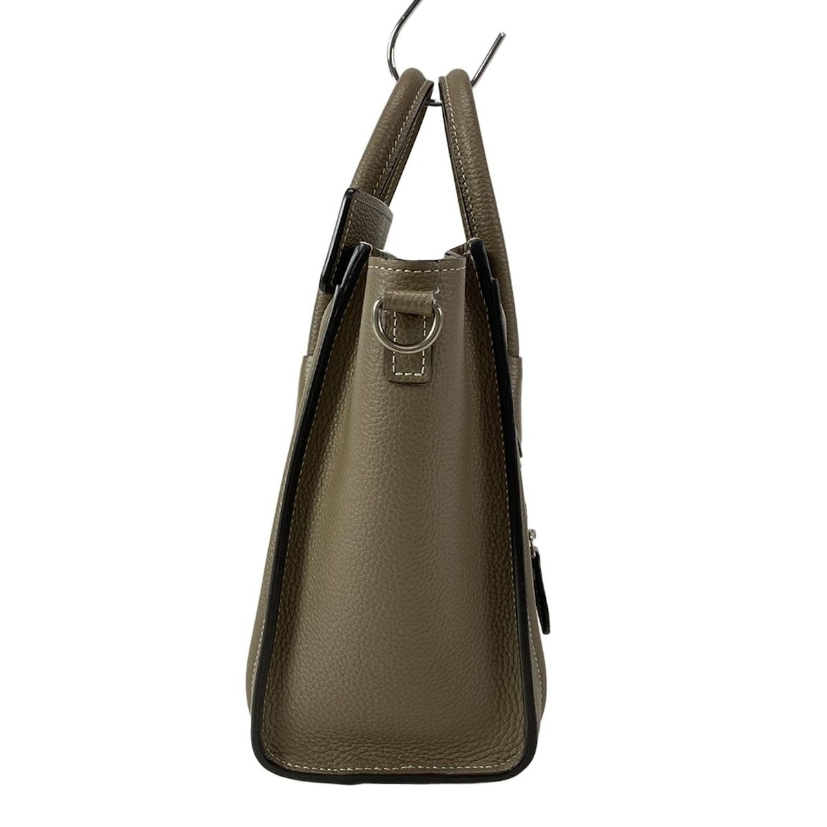 CELINE セリーヌ ハンドバッグ ラゲージナノショッパー グレーベージュ