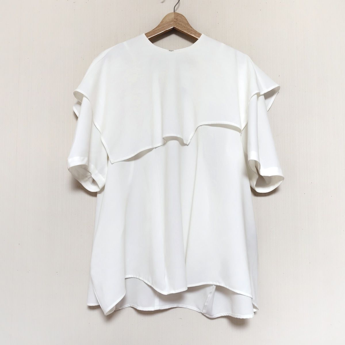 ENFOLD エンフォルド 半袖カットソー サイズ38 M レディース - 白 変形デザイン