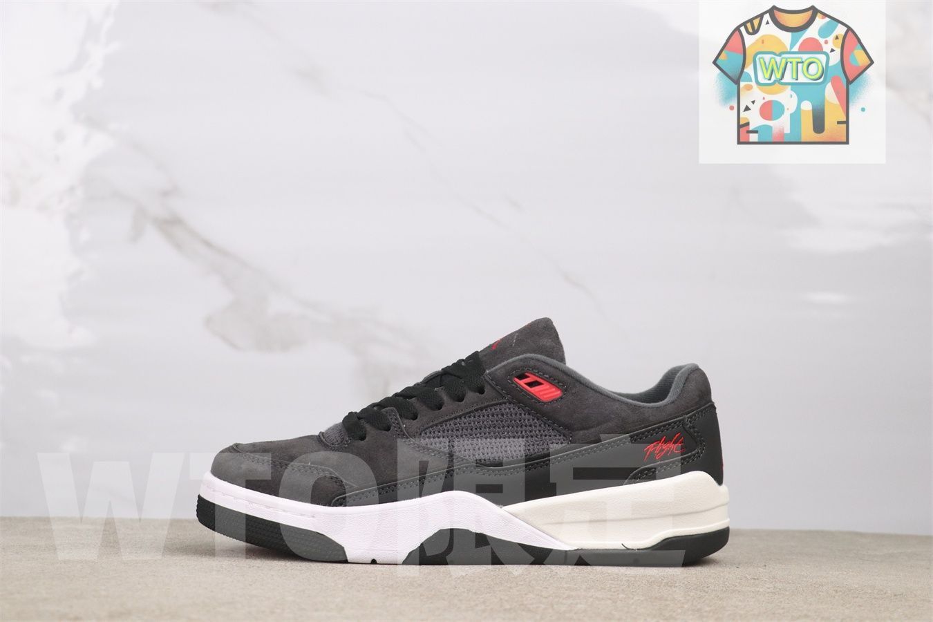 ナイキ ジョーダン フライト コート グレー クリムゾン HF3255-003