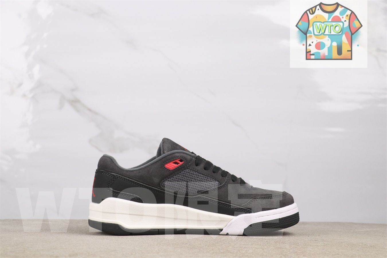 ナイキ ジョーダン フライト コート グレー クリムゾン HF3255-003