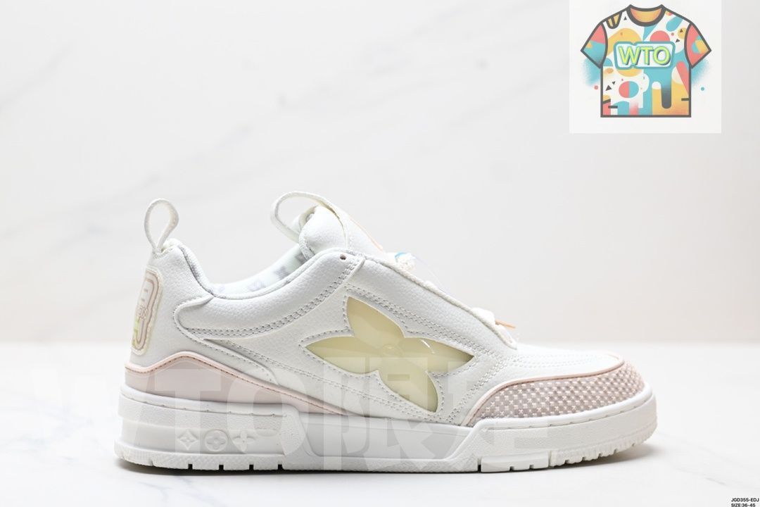 LV ルイ ヴィトン メンズ スニーカー 90スケート グレインレザー 01-WTO輸入2