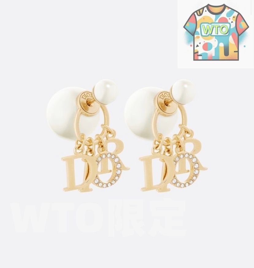 ディオールレタリングイヤリング