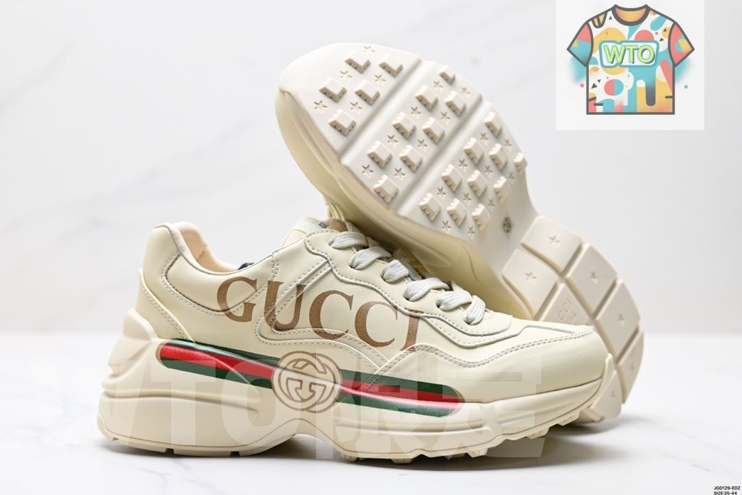  グッチ GUCCI ダディーシューズ ライトン シリーズ レトロ厚底 ファッショナブルで使いやすい05-WTO輸入2 スニーカー 靴