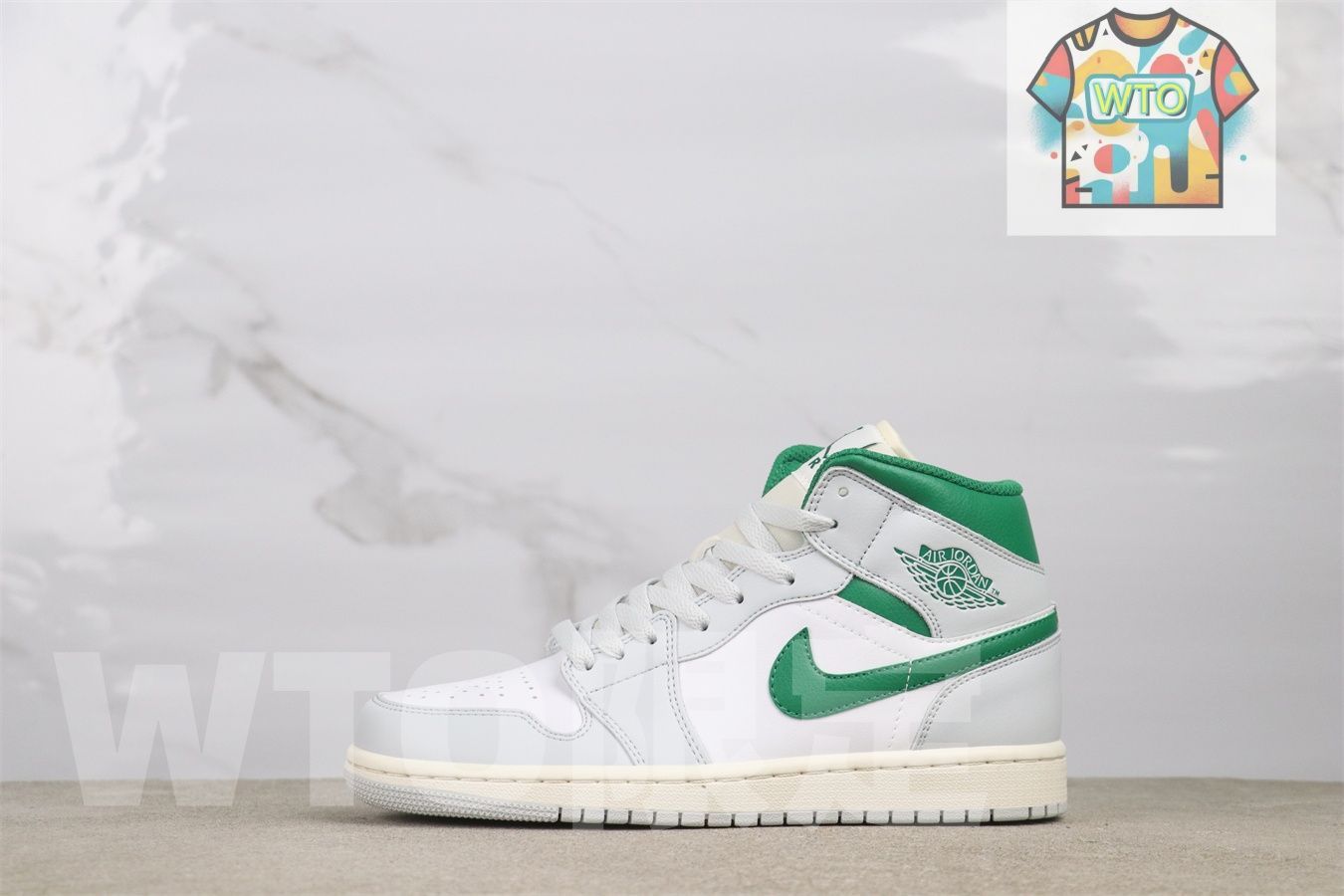 ジョーダン1代ミッドシリーズ エアジョーダン 1 ミッド 品番 DQ8423-142 ジョーダン1ミッドグレーグリーン