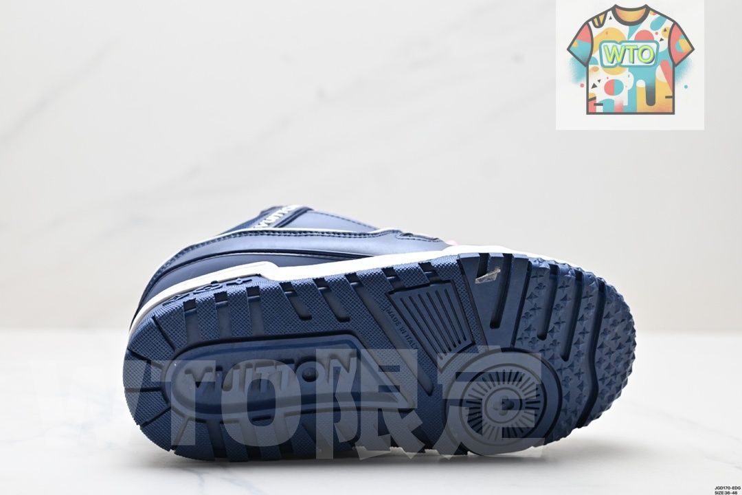  LVルイ ヴィトン Trainer Maxi Low Sneaker パンブレッド マキシシリーズ ローカット カジュアル スポーツ バスケットシューズ05 WTO輸入2 スニーカー 靴