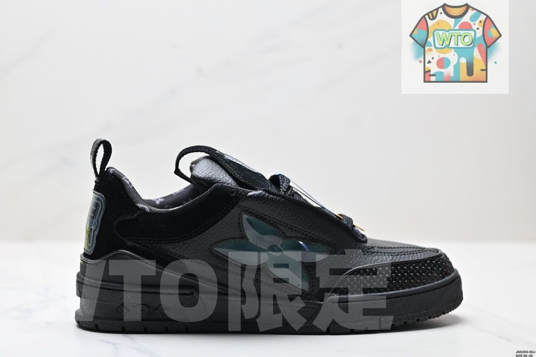 LV ルイ ヴィトン メンズ スニーカー 90スケート グレインレザー 02-WTO輸入2