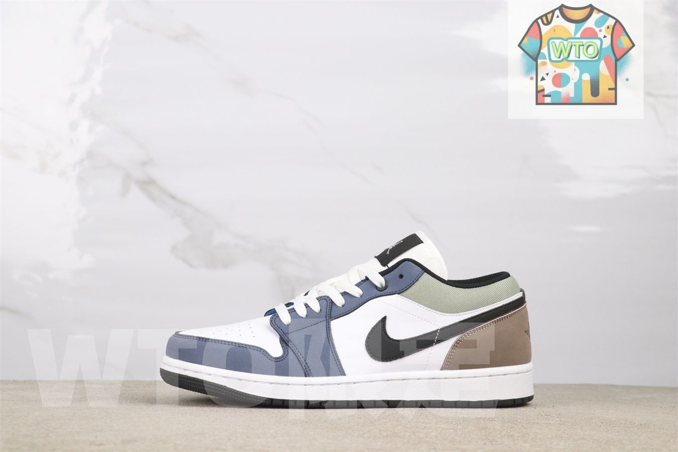 HV 5973-101ナイキ GS エアジョーダン1 ロー ディフューズブルー