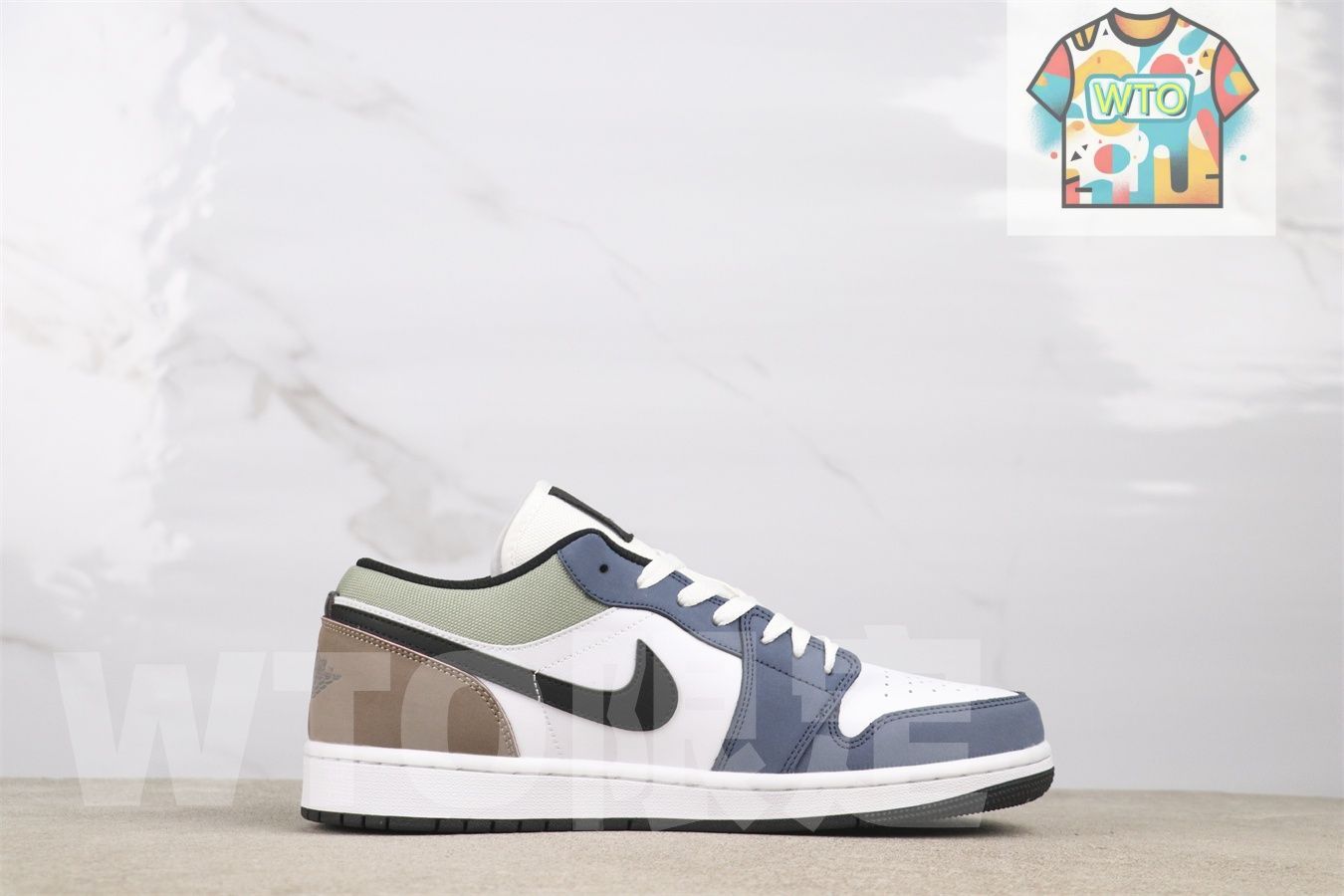 HV 5973-101ナイキ GS エアジョーダン1 ロー ディフューズブルー