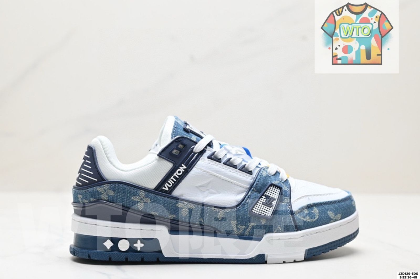 ルイ ヴィトン ルイヴィトン トレーナー スニーカー ロー カジュアル スポーツ カルチャー マッチング スニーカー01-WTO輸入2
