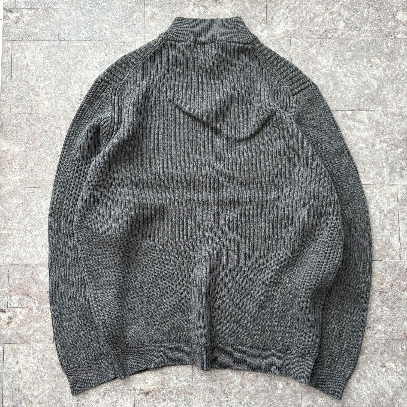 OUTLET】エディーバウアー Eddie Bauer 00s グレー 無地 ハーフジップ 