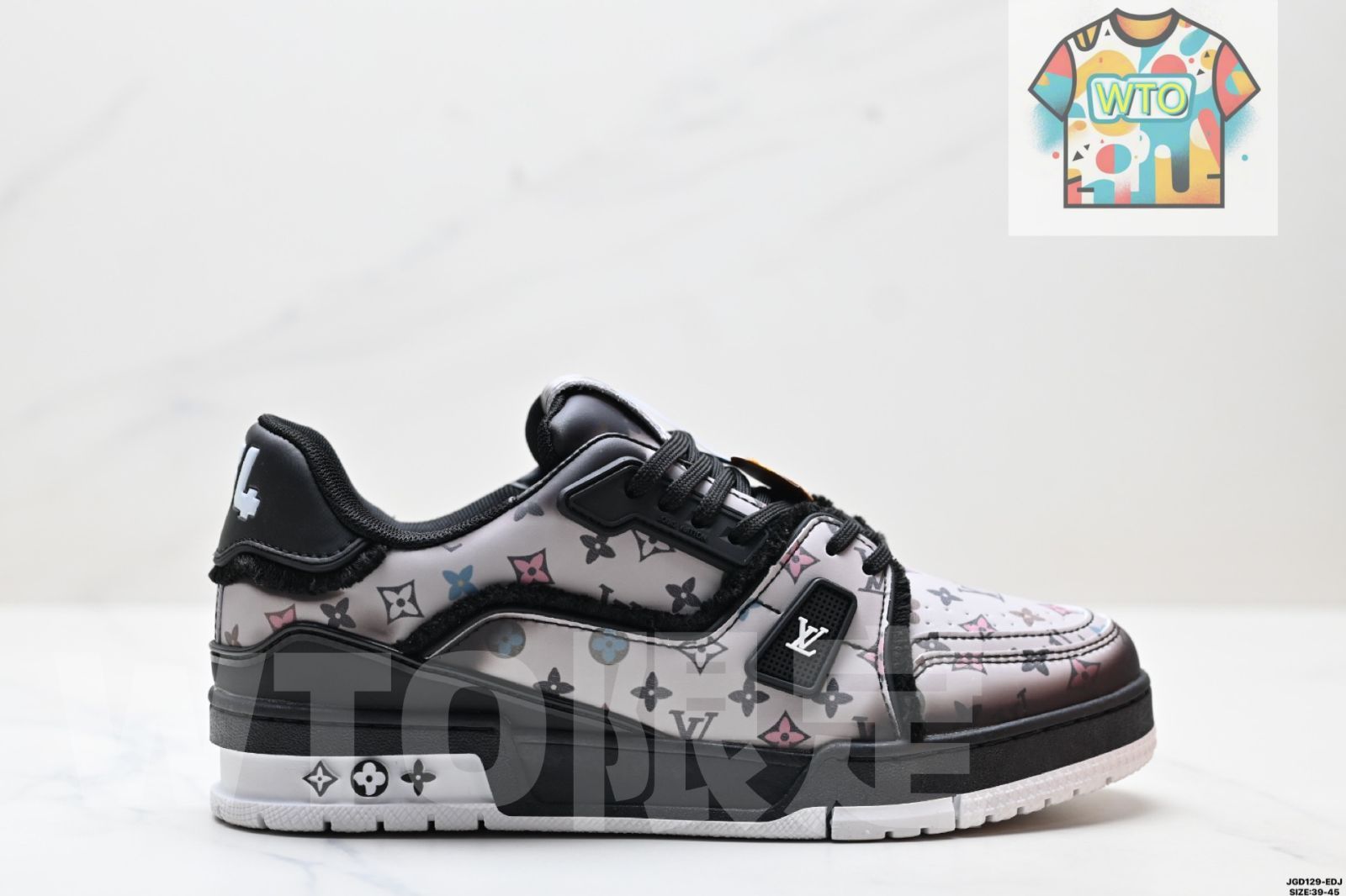 のLVルイ ヴィトン Louis Vuitton Trainer スニーカー ロー カジュアルスポーツカルチャー マッチングしやすいスニーカー01-WTO輸入2