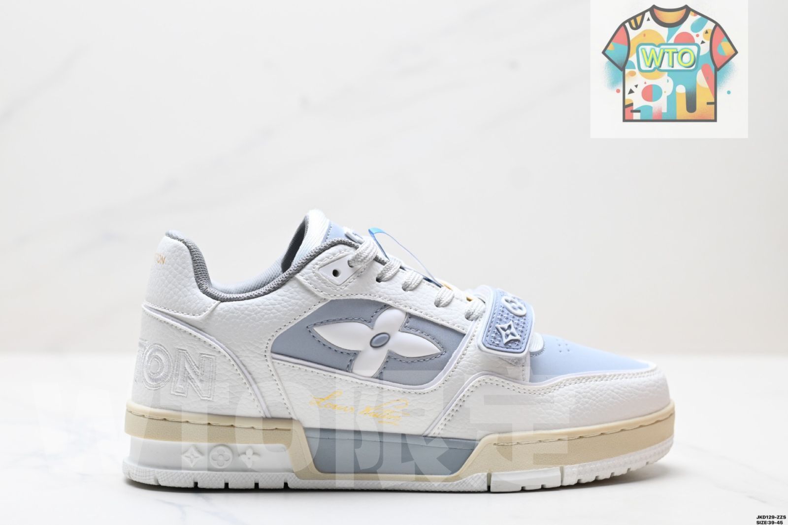 のLVルイ ヴィトン Louis Vuitton Trainer スニーカー ロー カジュアルスポーツカルチャー マッチングしやすいスニーカー02-WTO輸入2